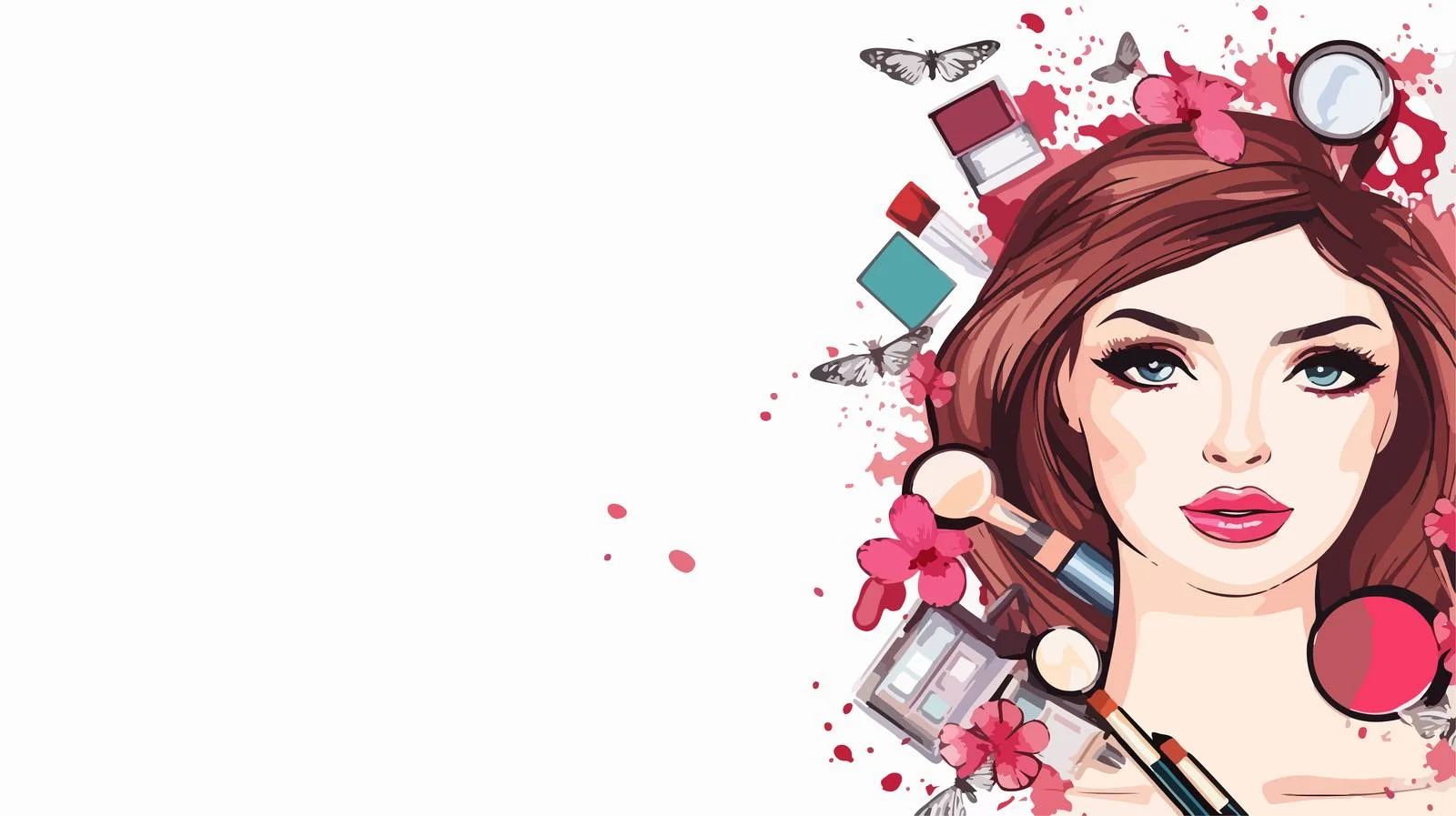 Elegant Beauty Products Square Presentation Layout — free download from Dotvec