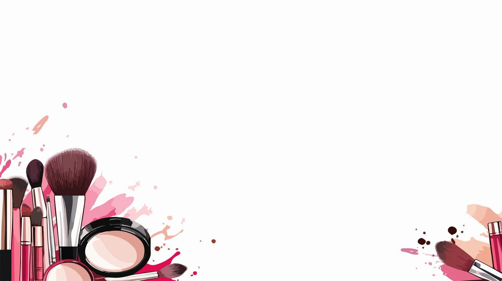 Elegant Cosmetics Display Background with Makeup Art — free download from Dotvec