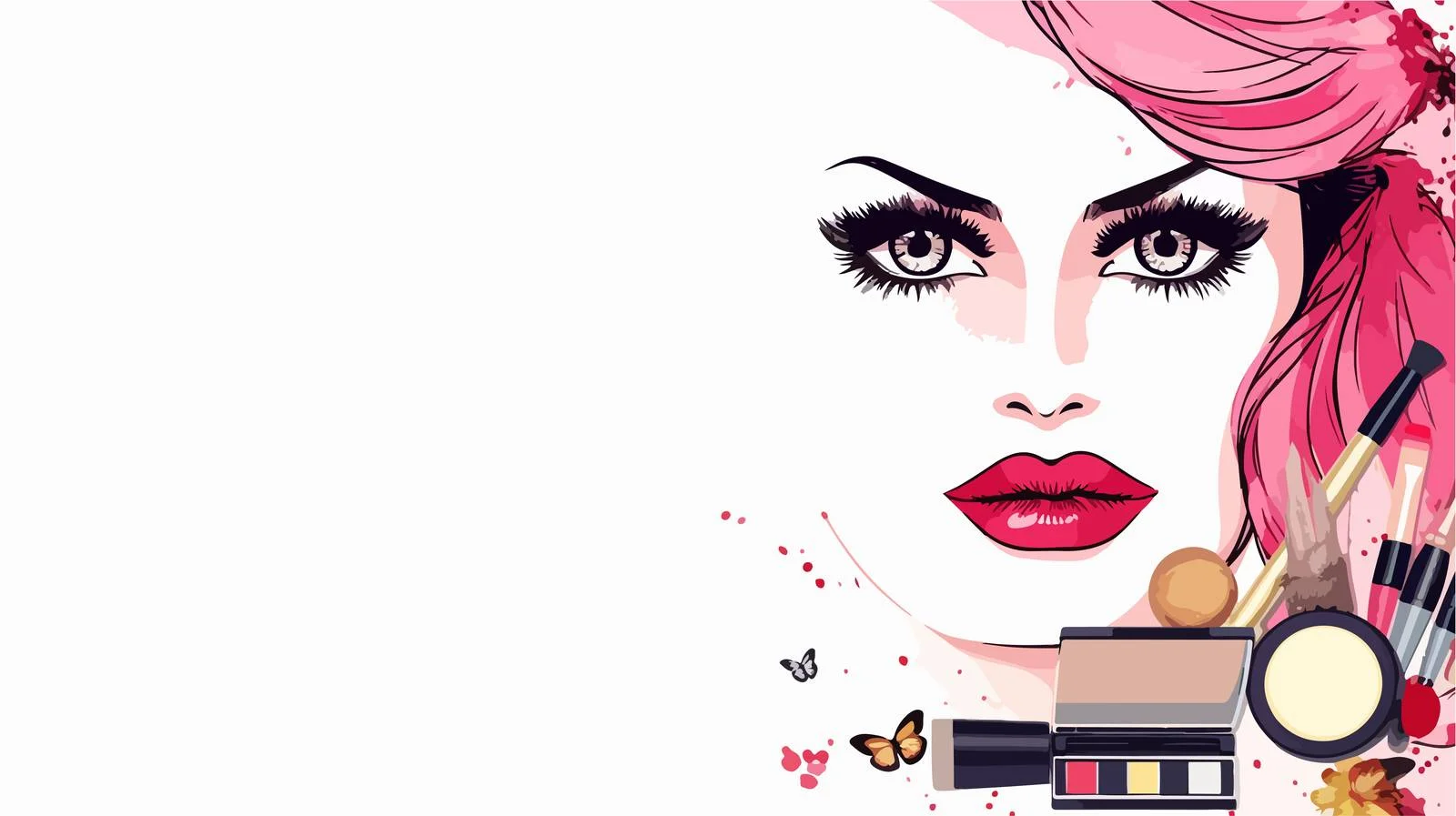 Elegant Makeup Cosmetics Array for Fashion — free download from Dotvec