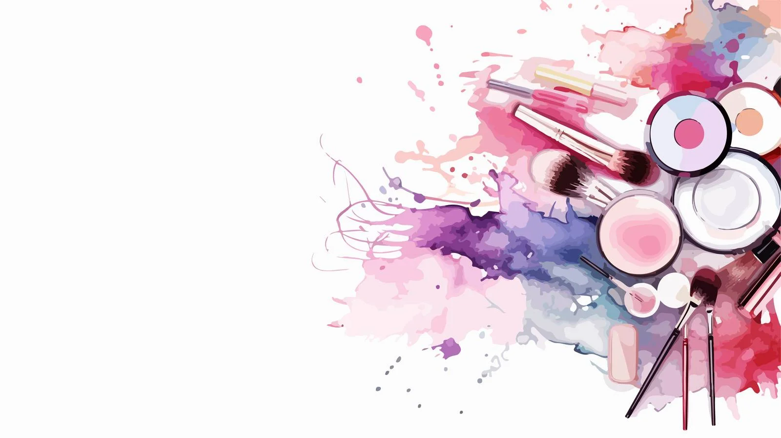 Chic Makeup Cosmetics Square Display Background — free download from Dotvec