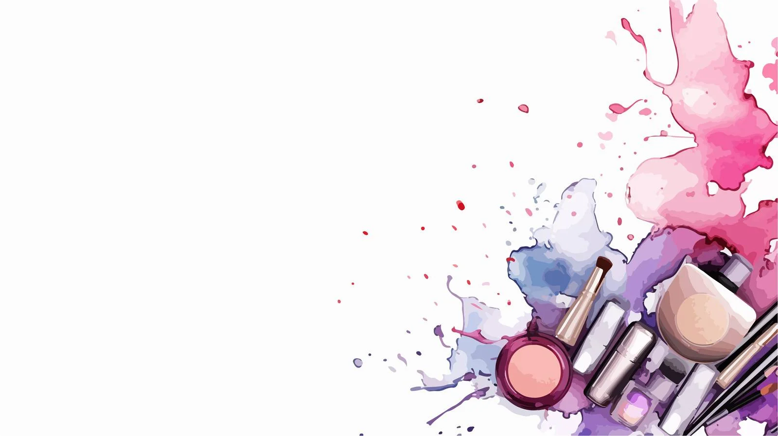 Chic Beauty Cosmetics Square Background Makeup — free download from Dotvec