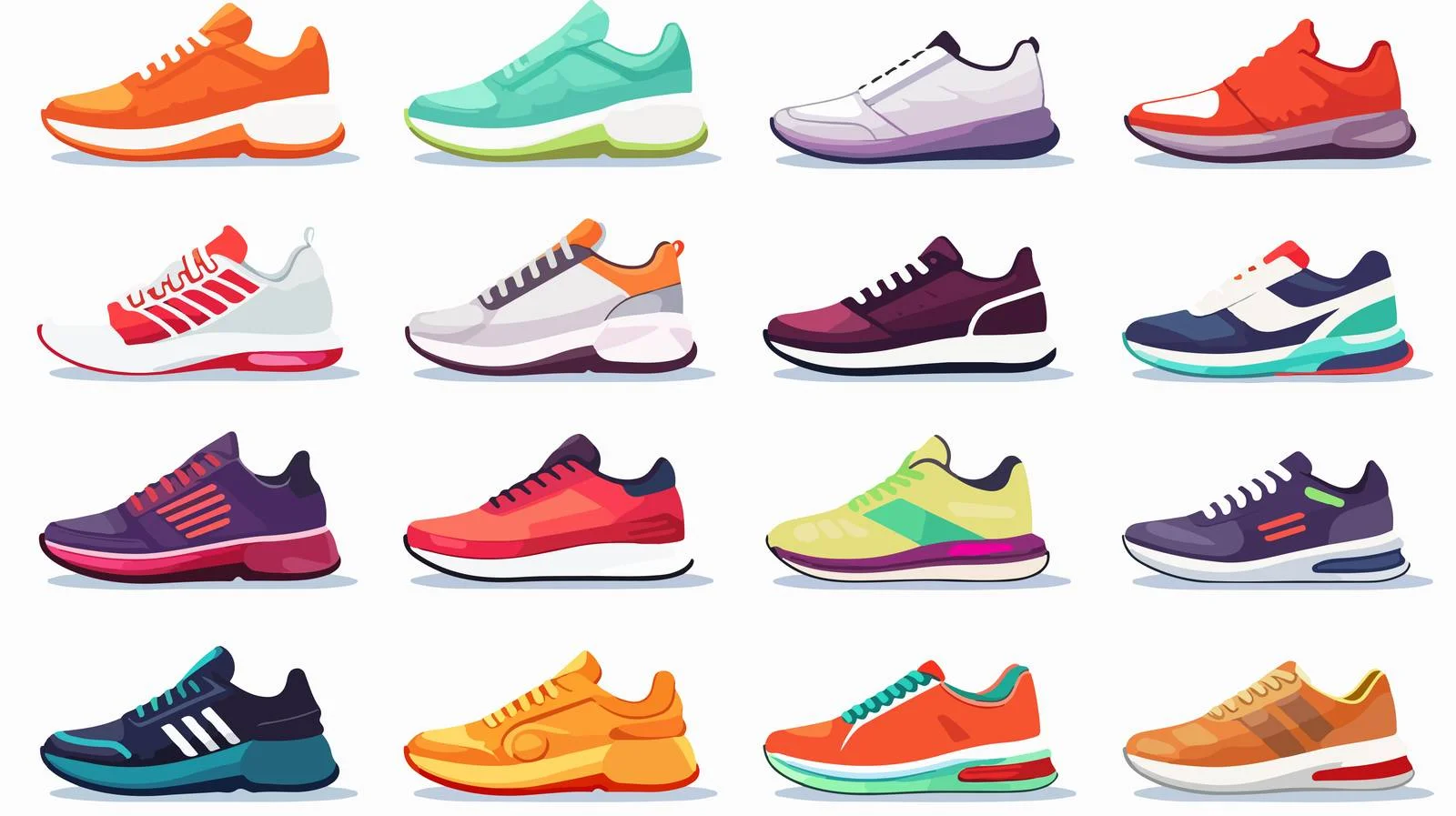 Trendy Sneaker Collection: Stylish Sports Footwear — free download from Dotvec