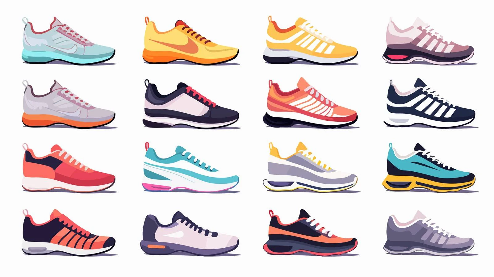 Trendy Athletic Footwear Selection — free download from Dotvec