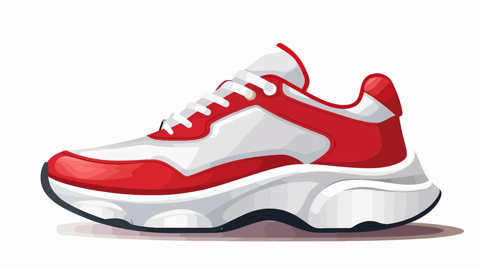 Modern Sneaker Design with Lacing Pattern — free download from Dotvec