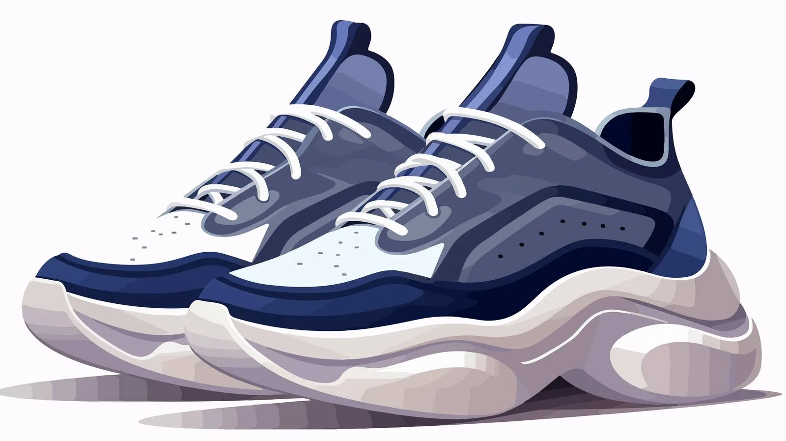 Laced Footwear Design for Fashion Sneakers — free download from Dotvec