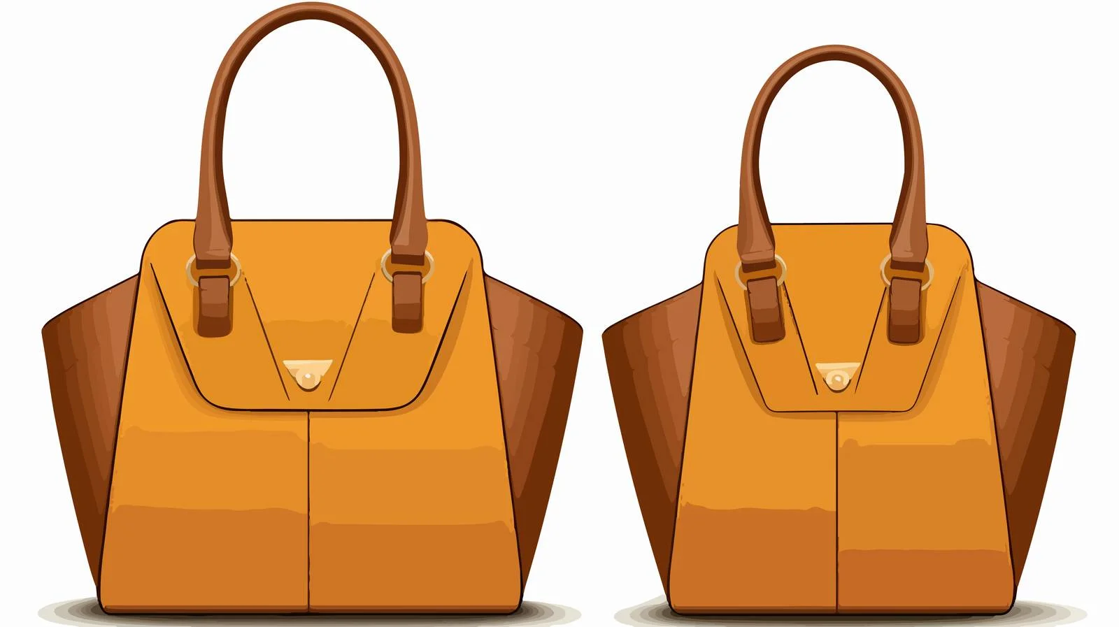 Elegant Women's Leather Handbag with Open Handles — free download from Dotvec