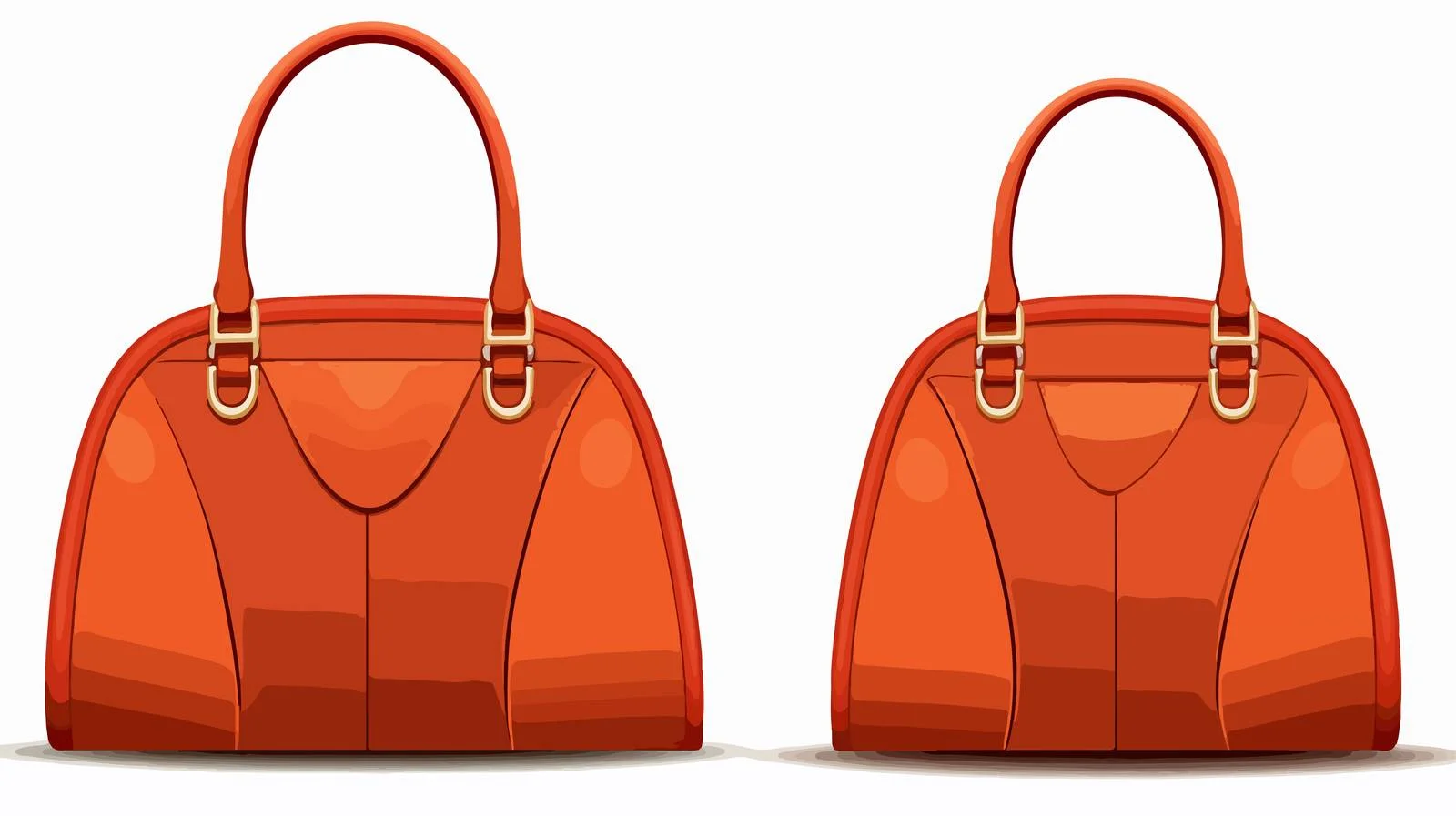 Elegant Women's Leather Handbag with Open Handles — free download from Dotvec