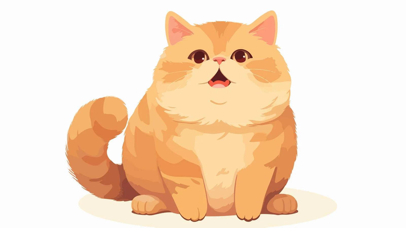 Plump Cat Pleading for Attention — free download from Dotvec
