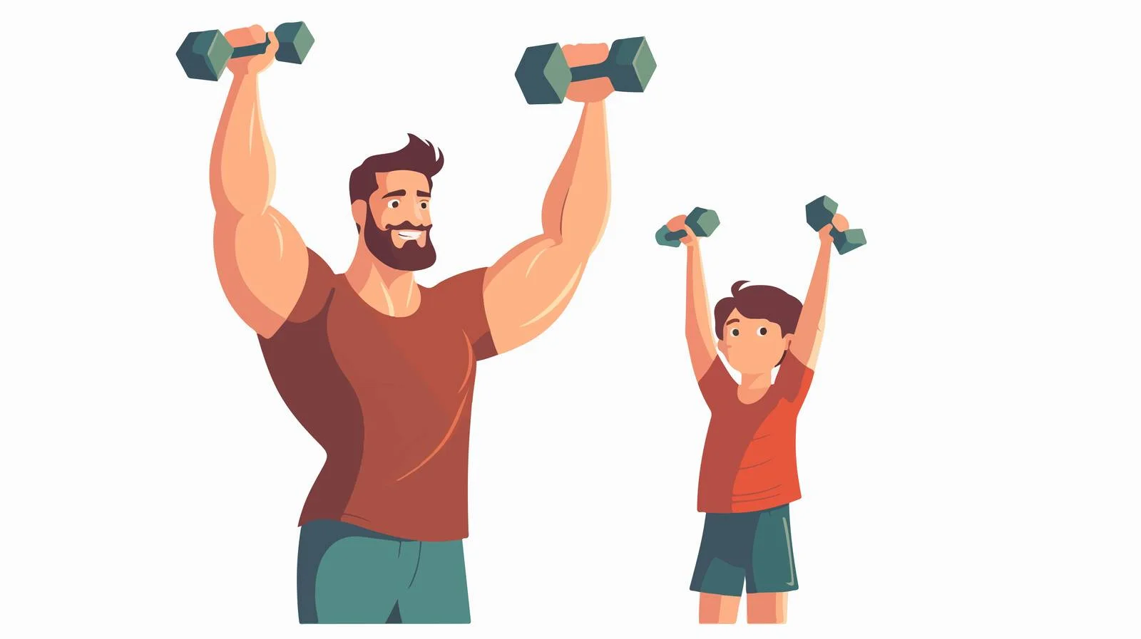 Family Sports Strength Training Session Outdoors — free download from Dotvec