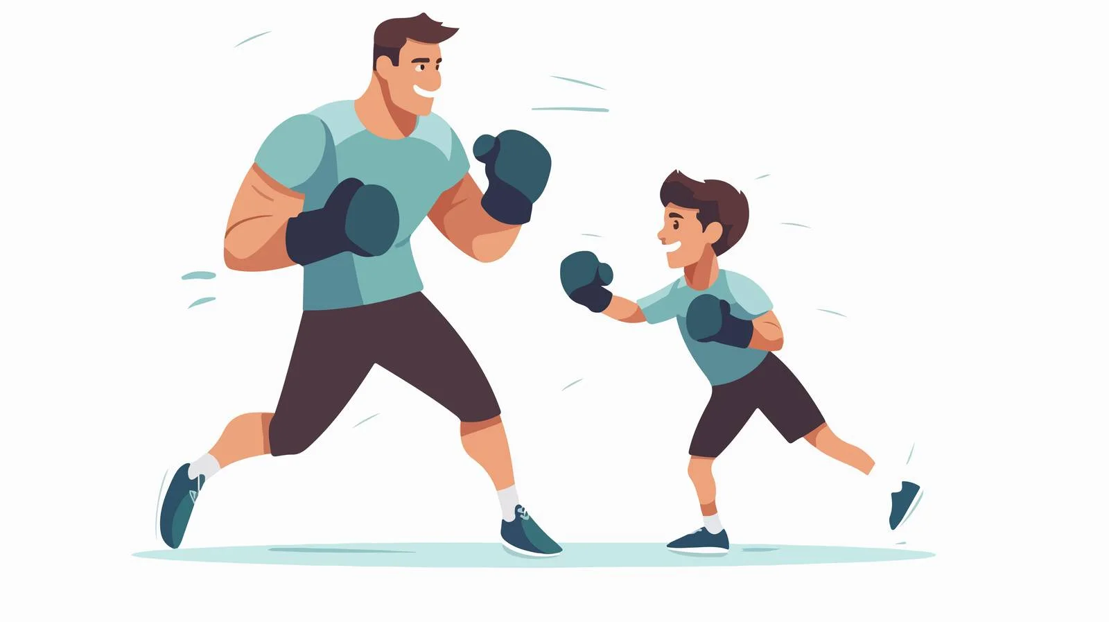 Duo in Sportswear Practicing Punching Techniques — free download from Dotvec