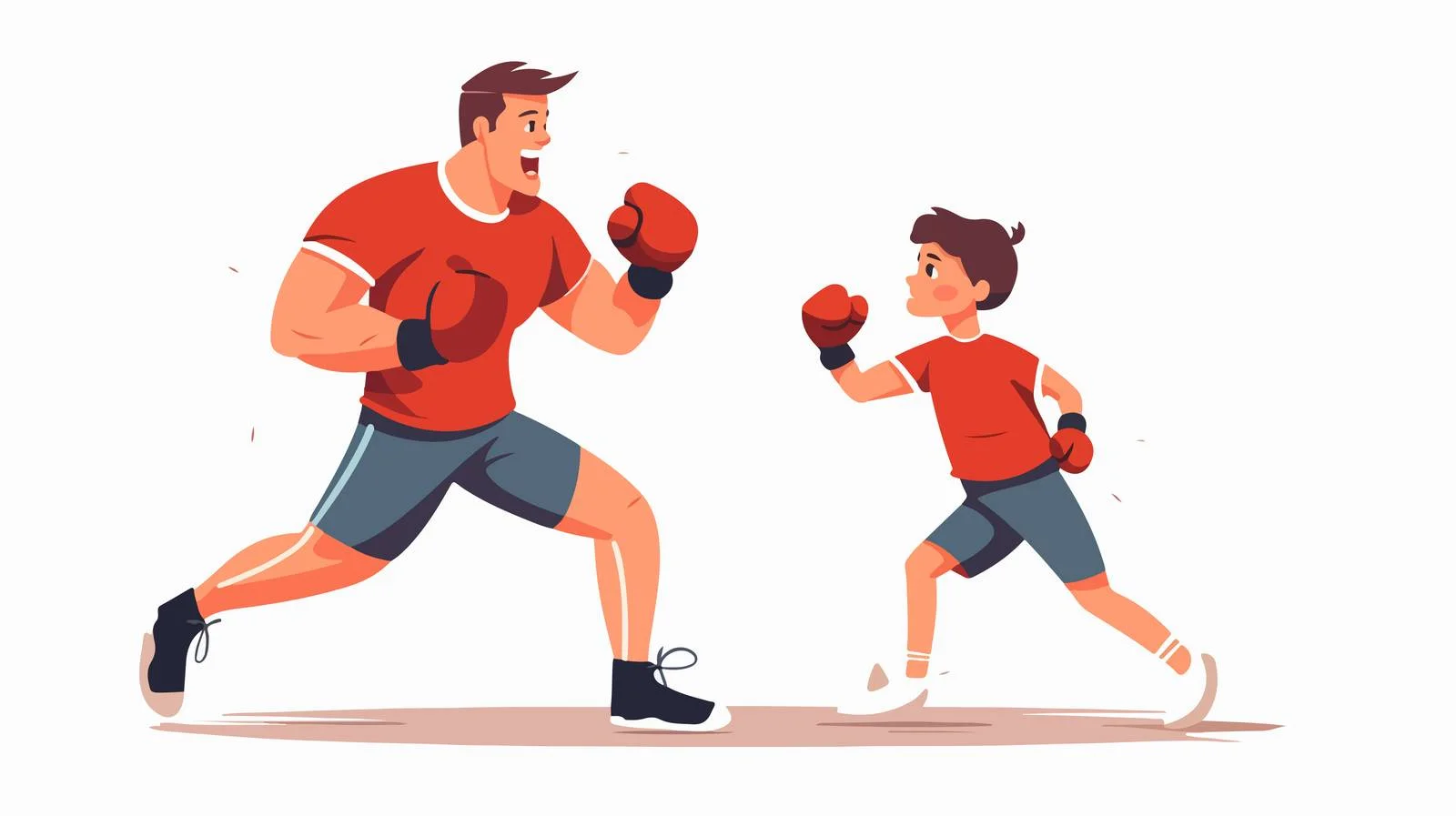 Parent-child Workout Session in Athletic Attire — free download from Dotvec