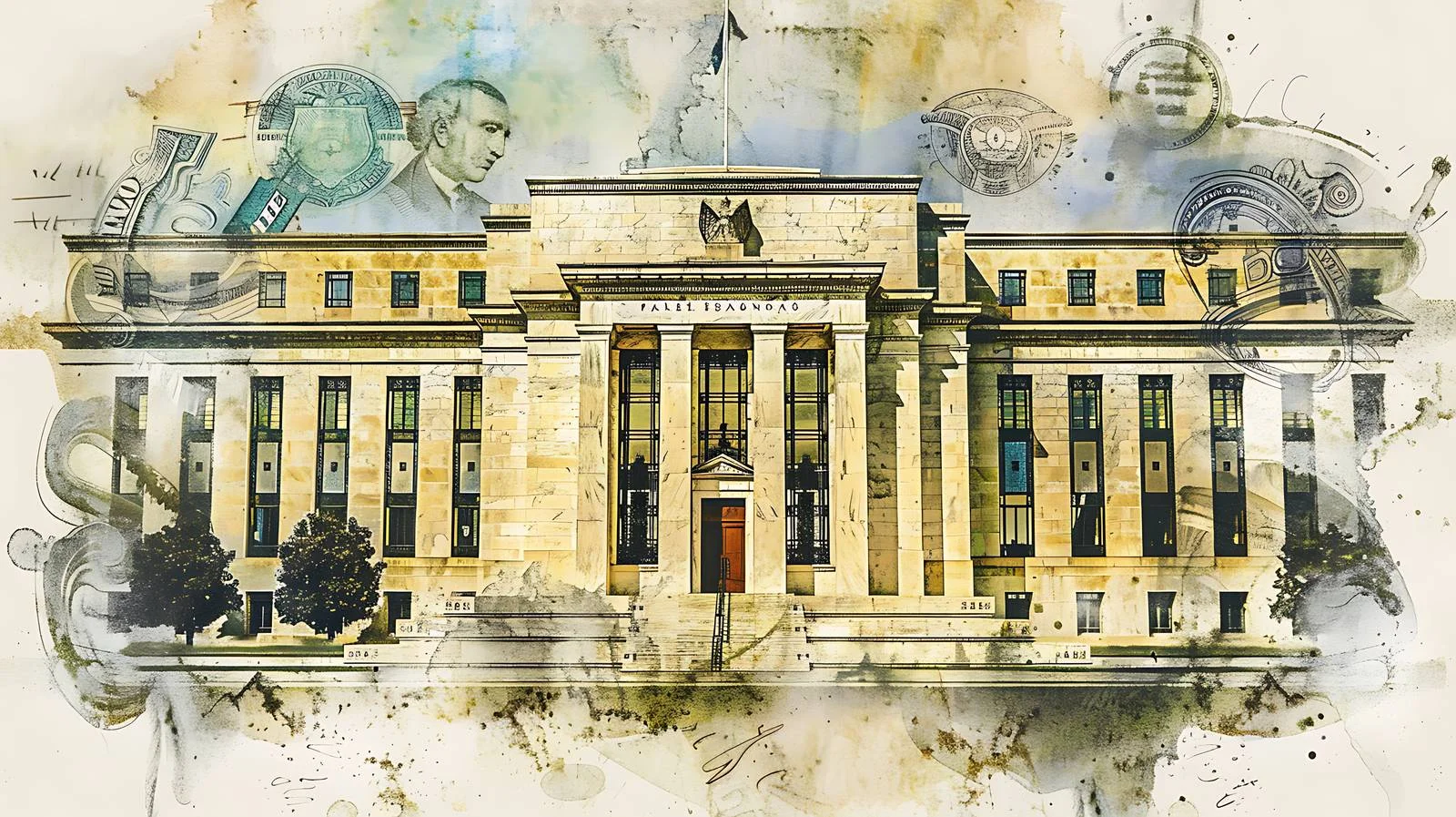 Federal Reserve with Twenty Dollar Bill — free download from Dotvec