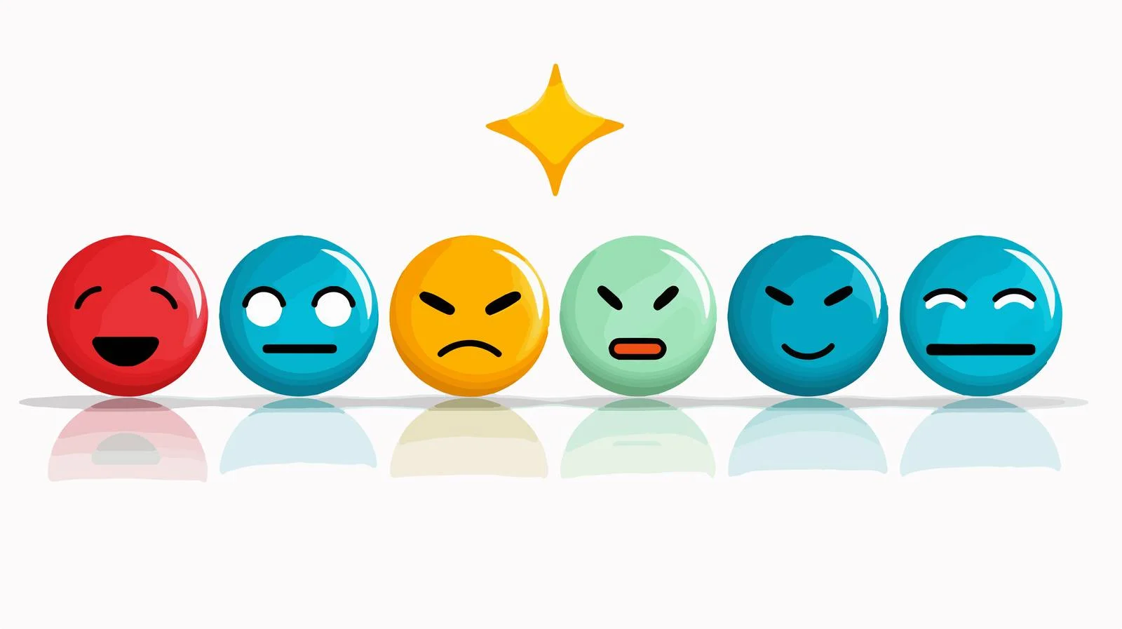 Smiley Rating Scale for Customer Feedback — free download from Dotvec