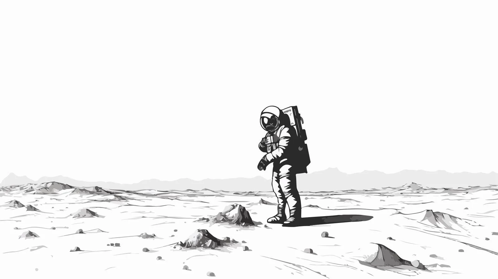 Female Astronaut in Space Suit — free download from Dotvec