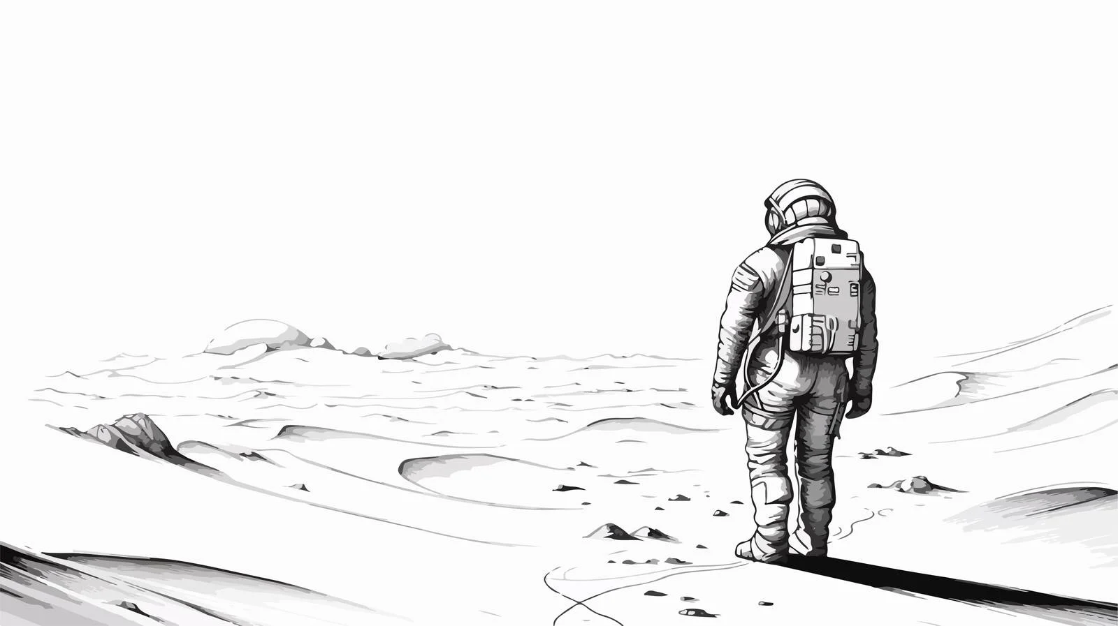 Female astronaut in space suit with ID — free download from Dotvec