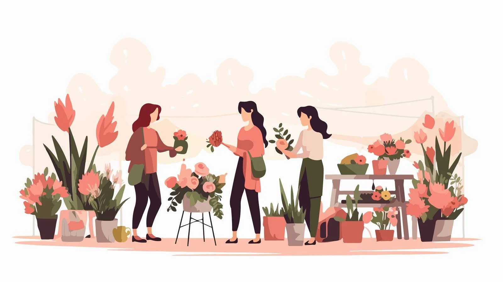 Outdoor Flower Bouquet Creation and Sales — free download from Dotvec