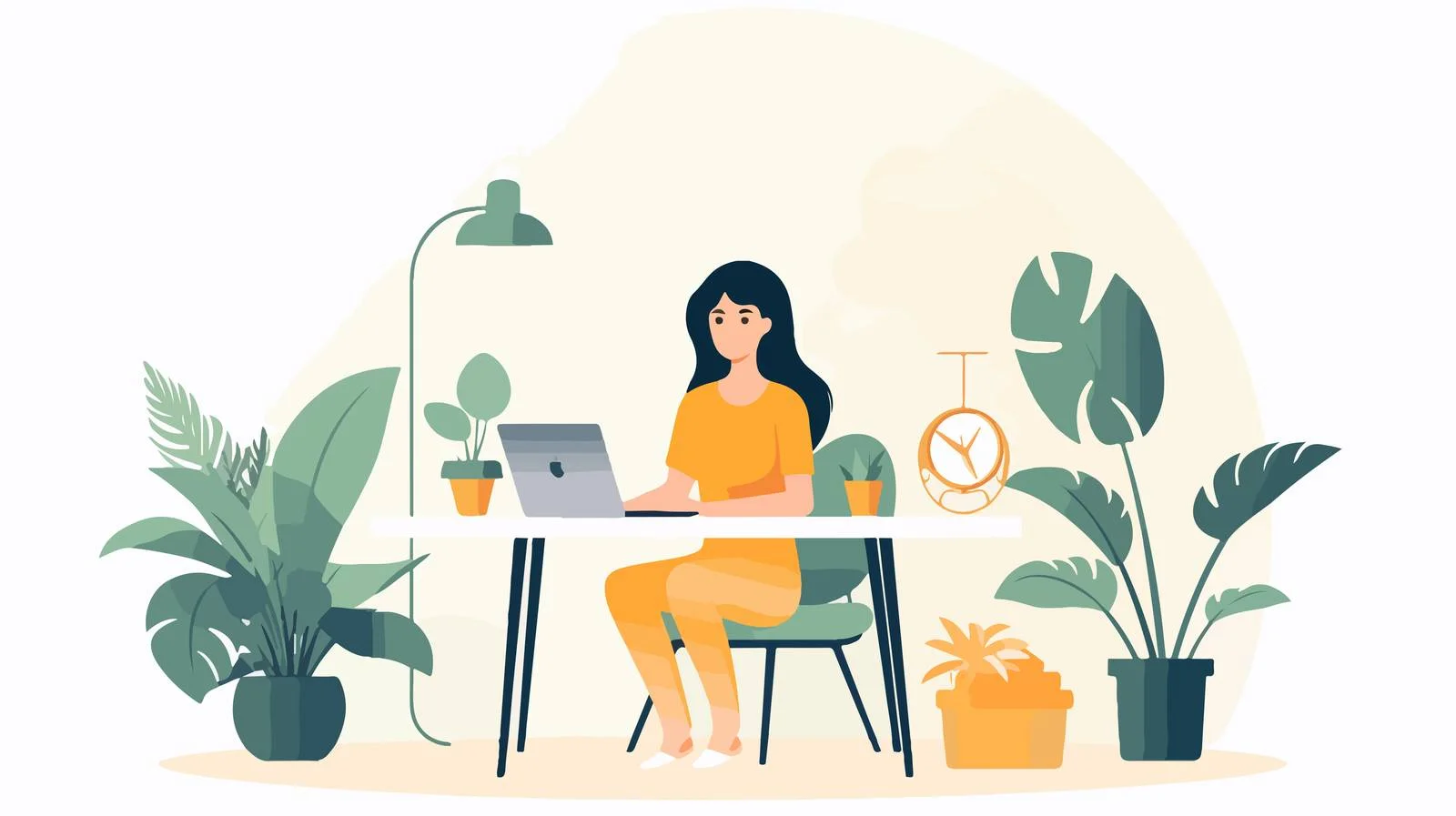 Professional Female Freelance Illustrator Working — free download from Dotvec