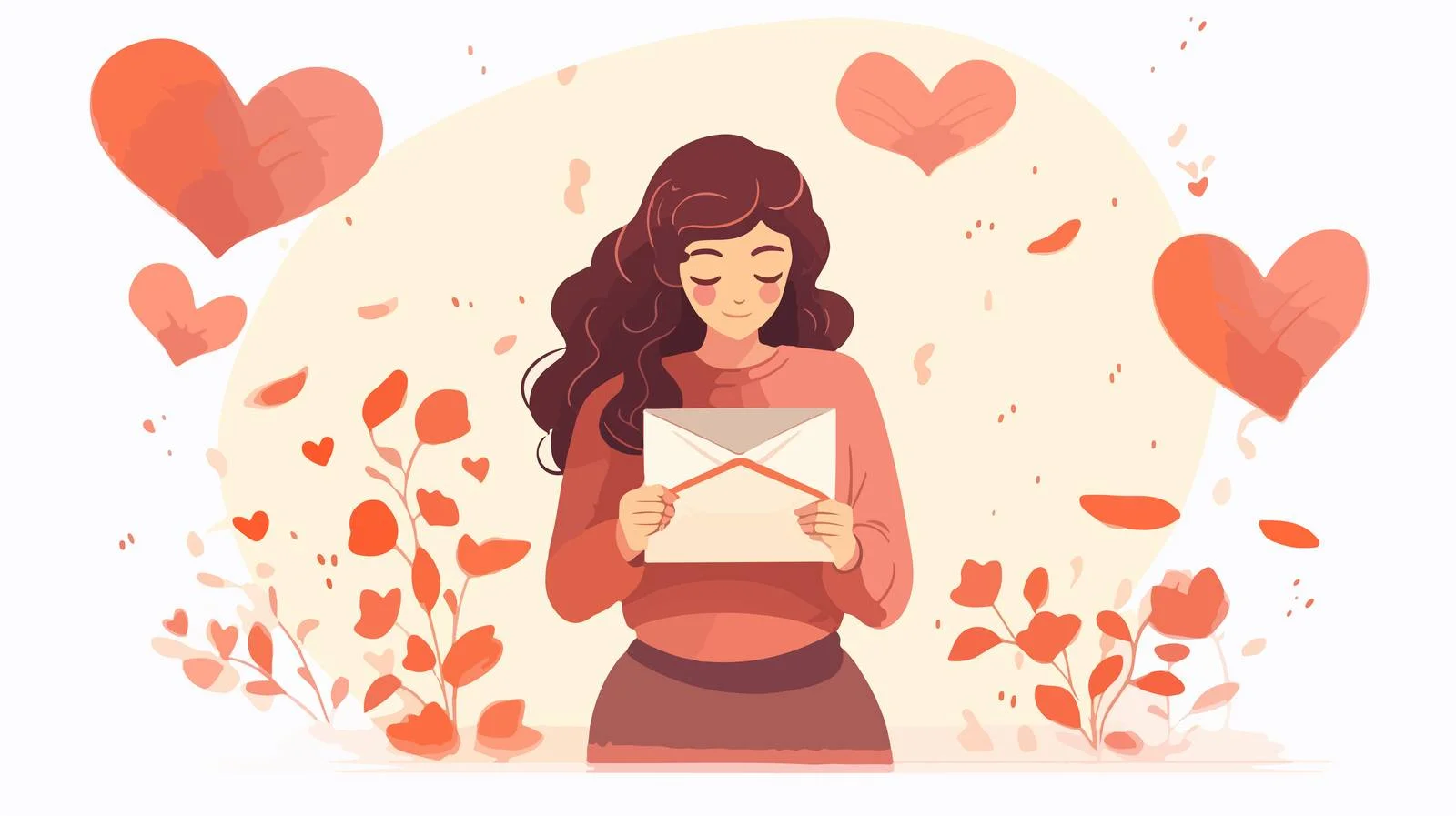 Embracing Love: Female Hands Holding Postcard — free download from Dotvec