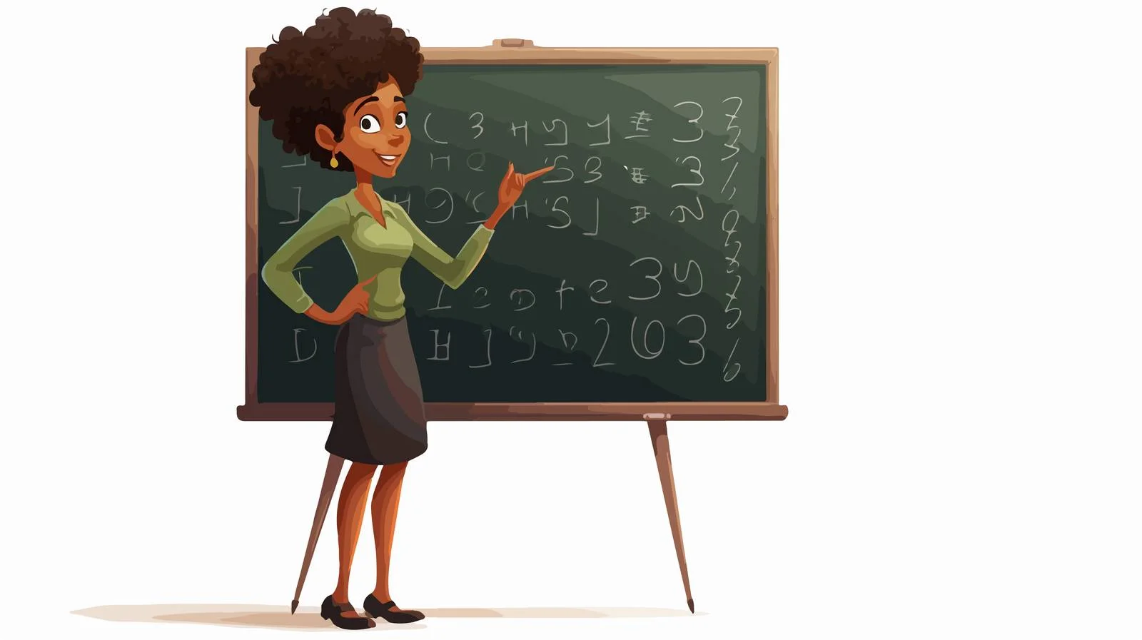 Instructor illustrating complex math concepts on board — free download from Dotvec