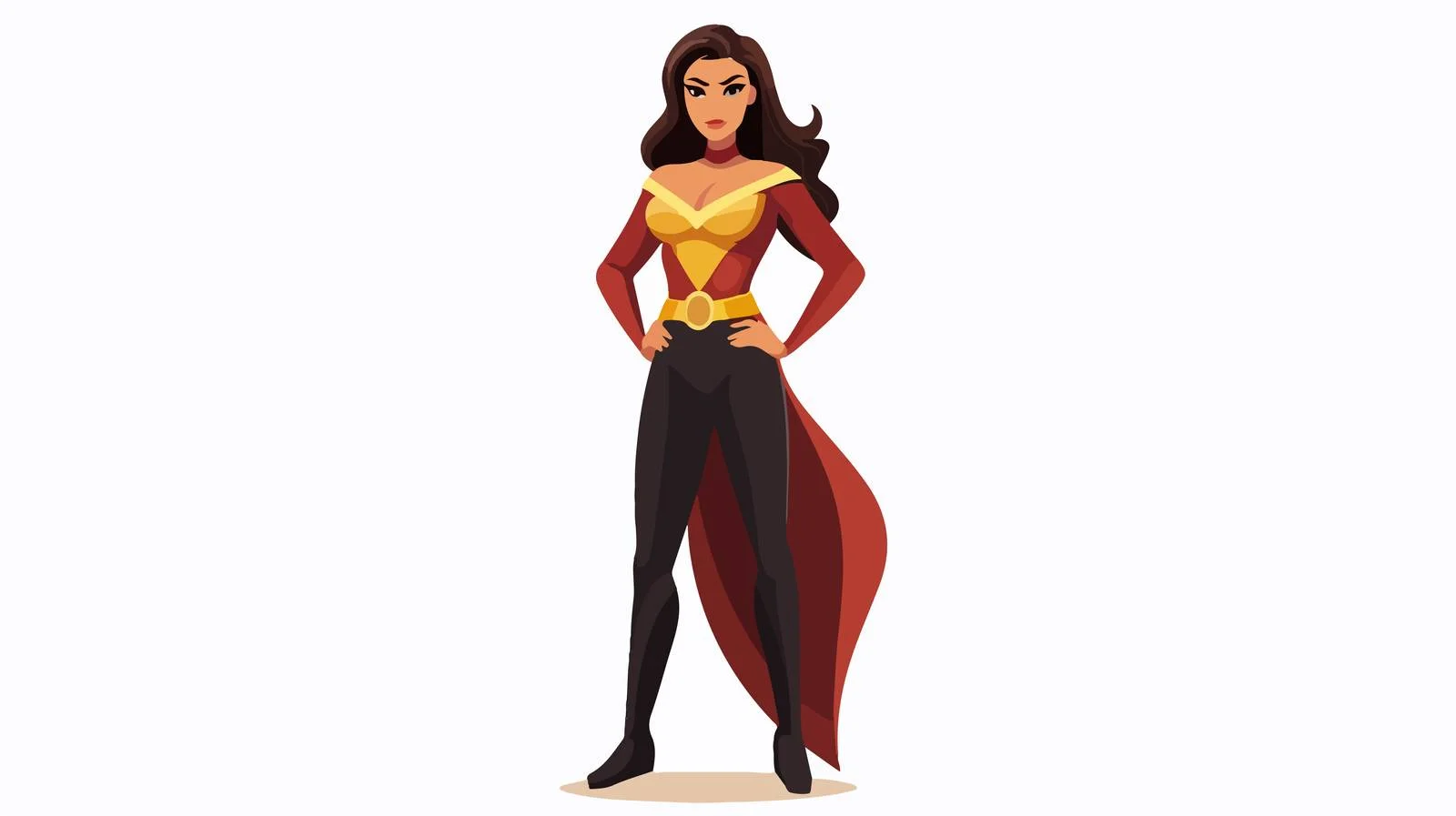 Elegant Female Superhero Holding Cross — free download from Dotvec