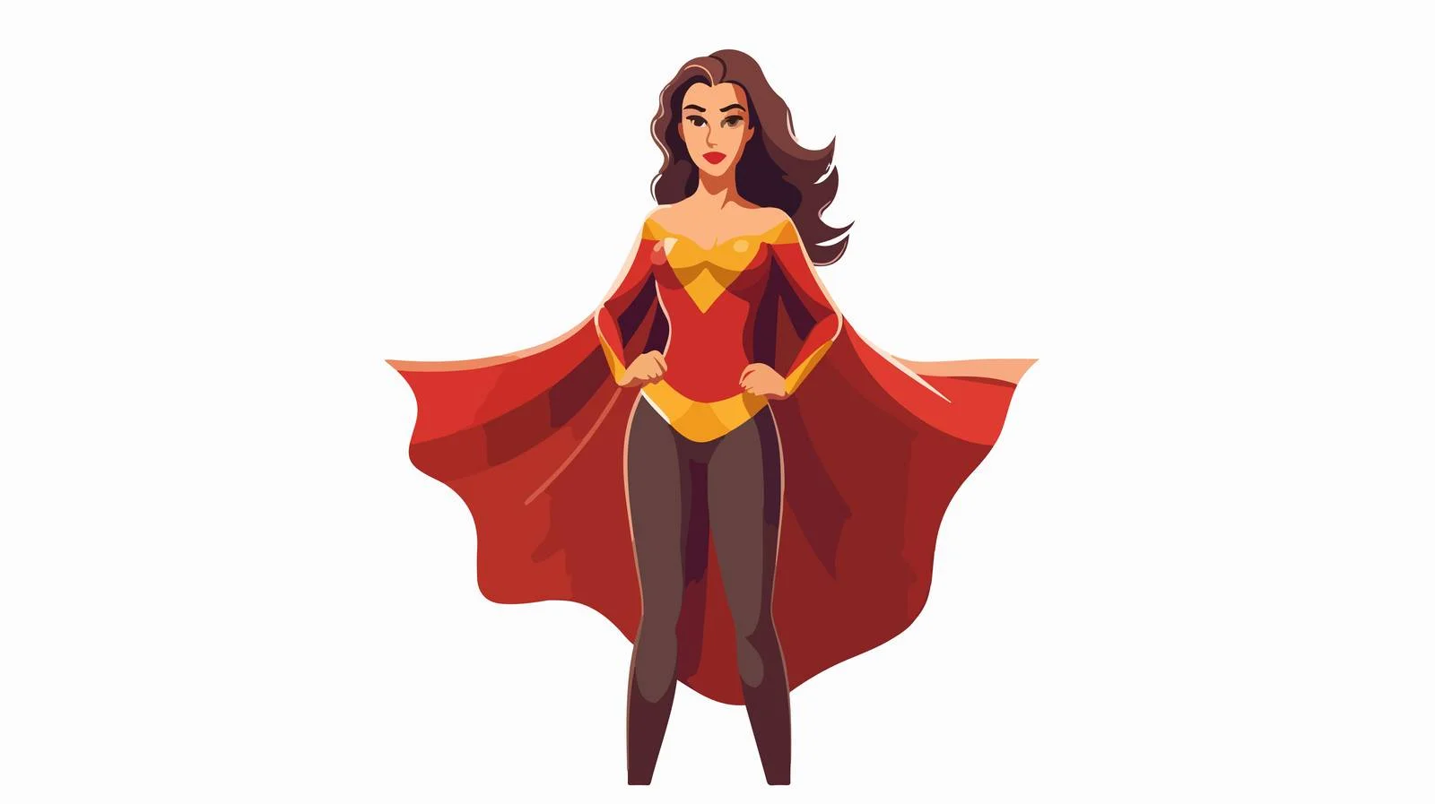 Valiant Female Superhero with Cross — free download from Dotvec