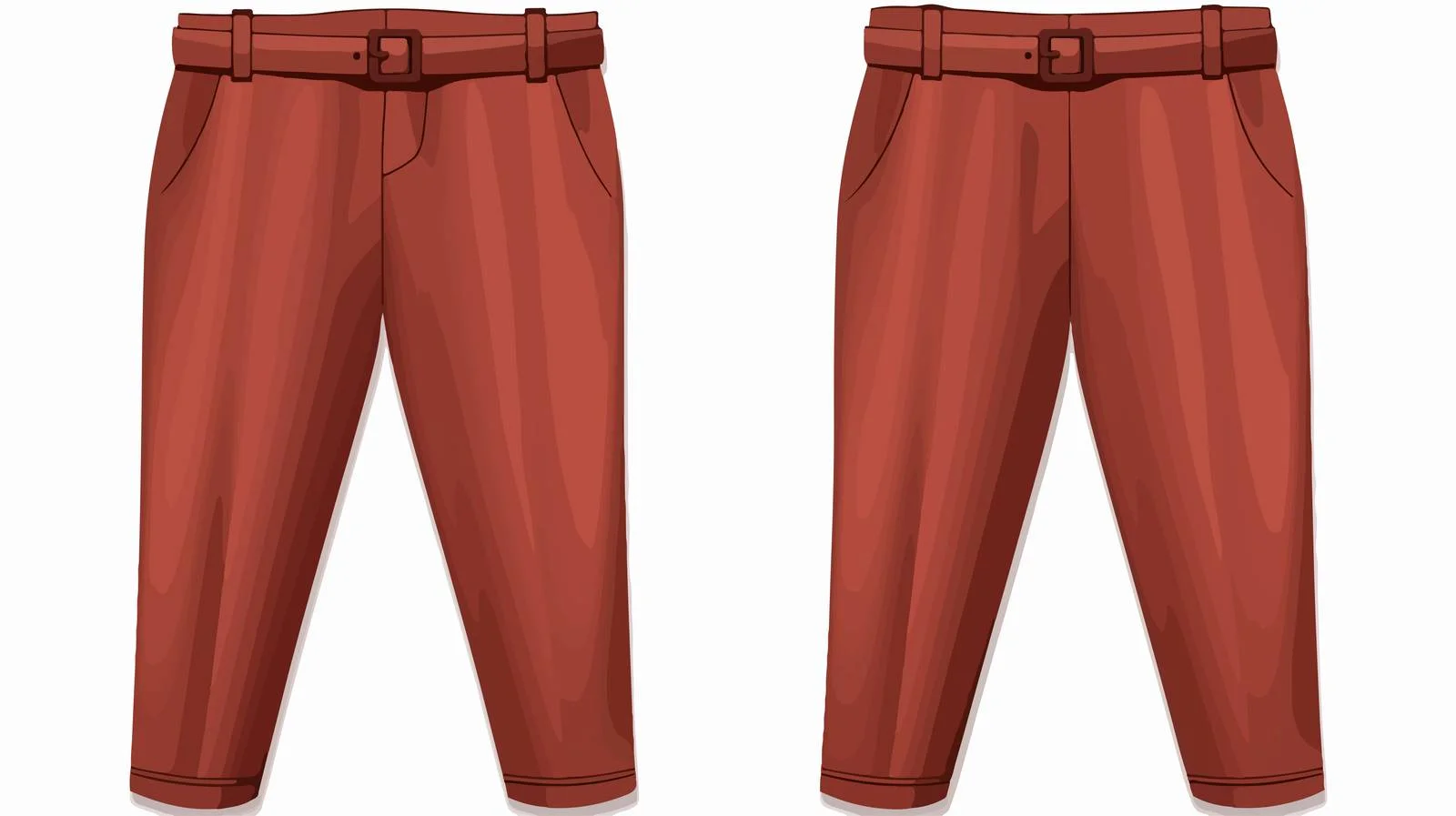 Chic Women's Cuffed Trousers — free download from Dotvec