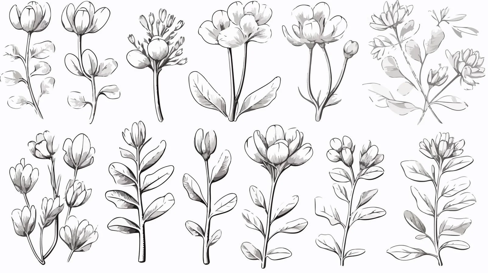 Fenugreek Medicinal Plant Detailed Illustration — free download from Dotvec