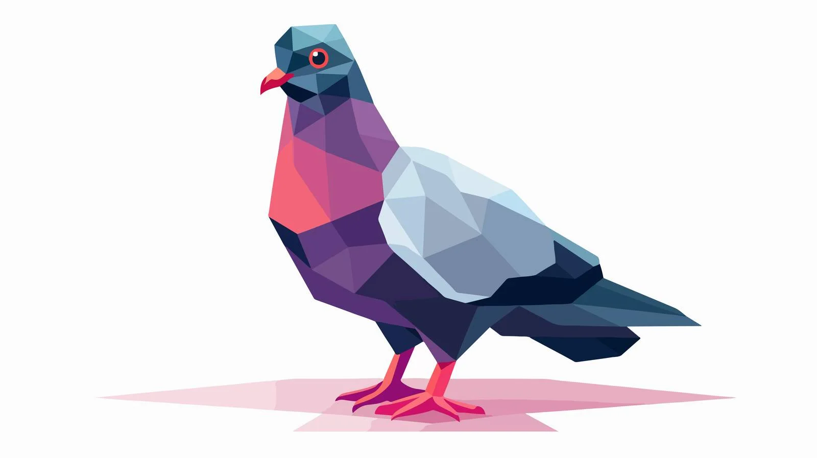 Urban Pigeon on White Background — free download from Dotvec