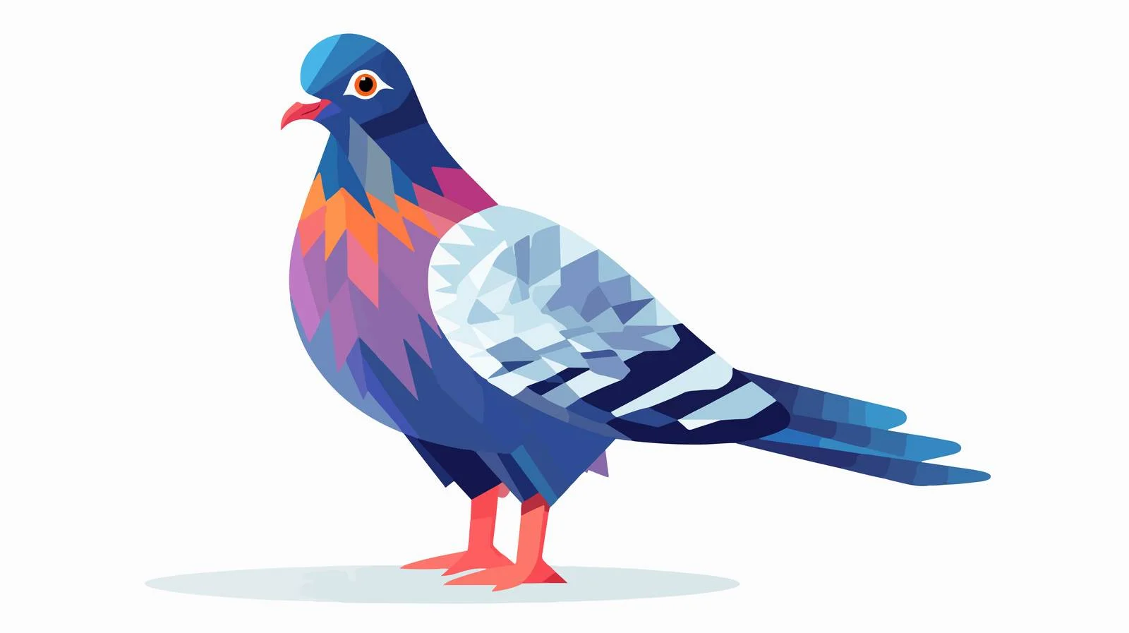 Urban bird isolated on white background — free download from Dotvec