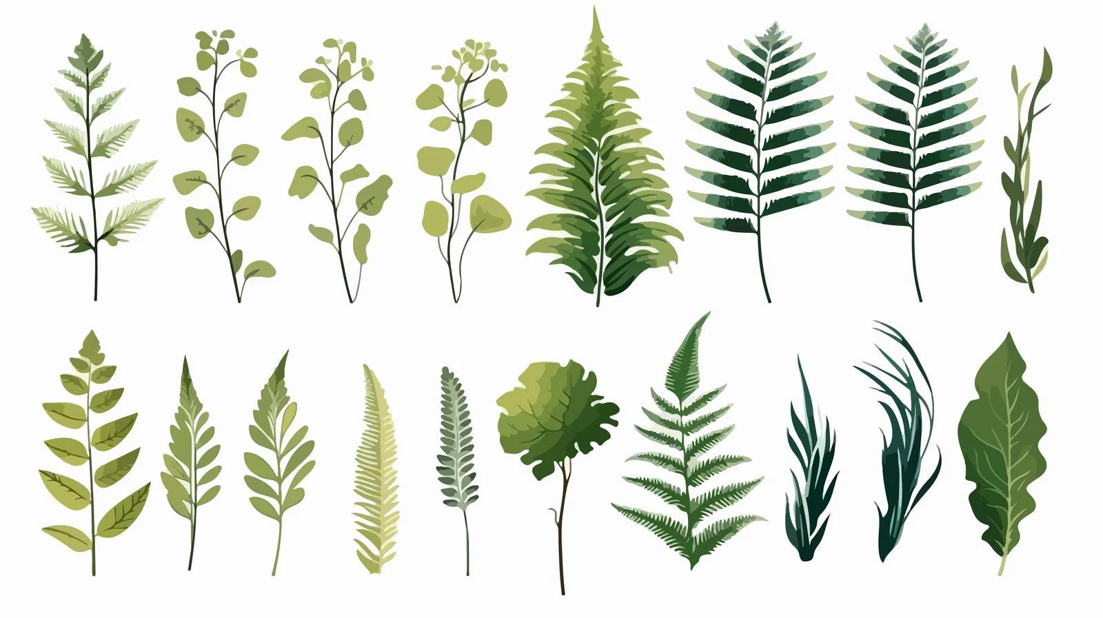 Exquisite Hand-Drawn Fern Frond Illustration — free download from Dotvec