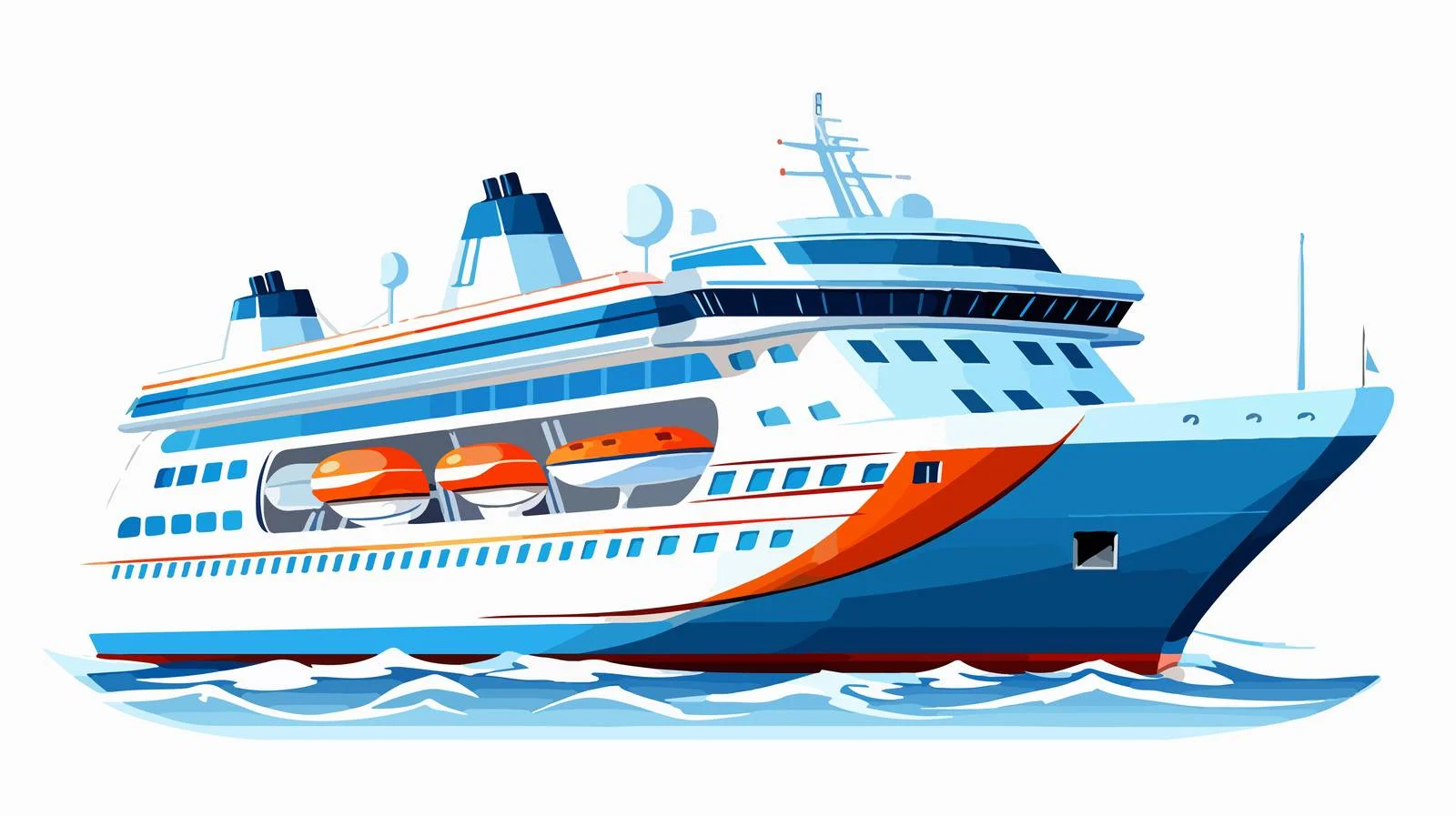 Luxurious Passenger Liner on Watercraft — free download from Dotvec