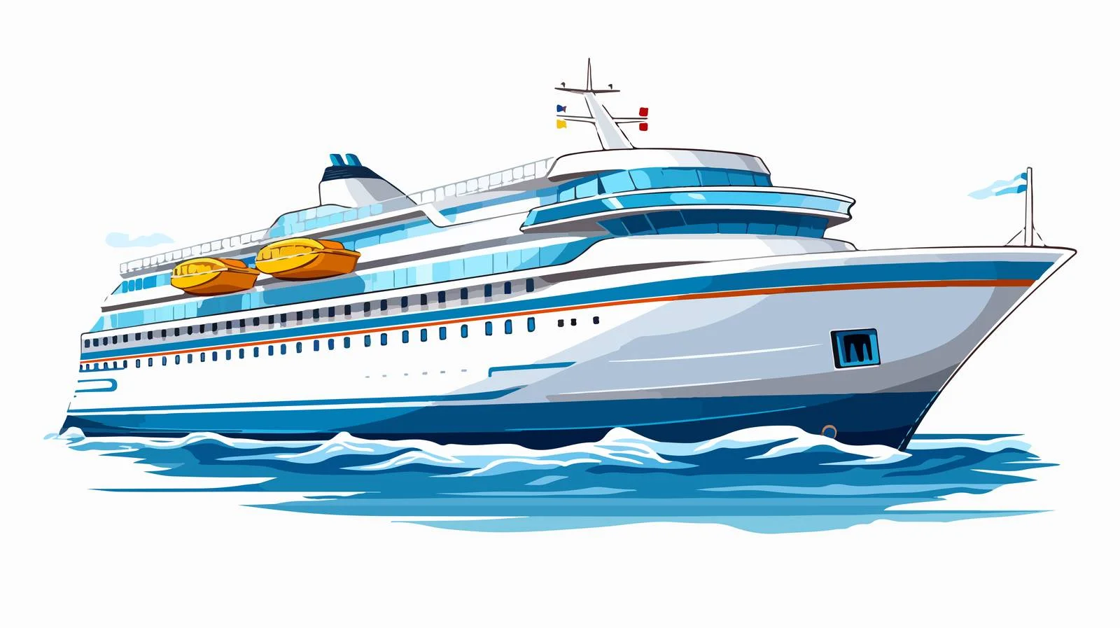 Elegant Luxury Passenger Liner on Water — free download from Dotvec