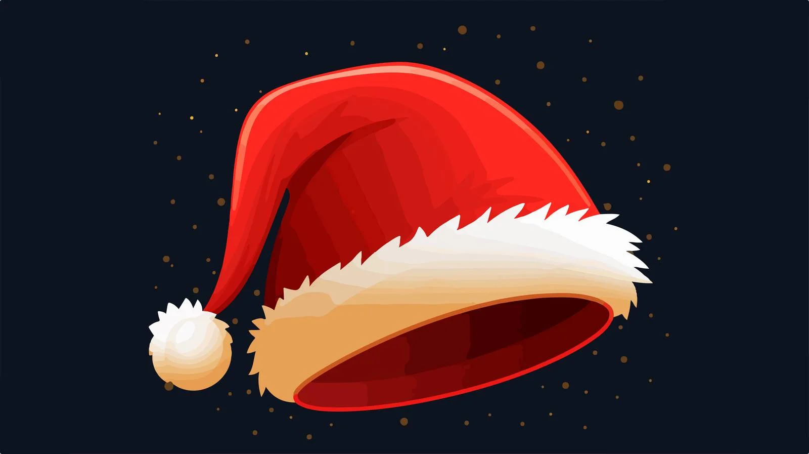 Cheerful Santa Cap Vector Graphic Design — free download from Dotvec