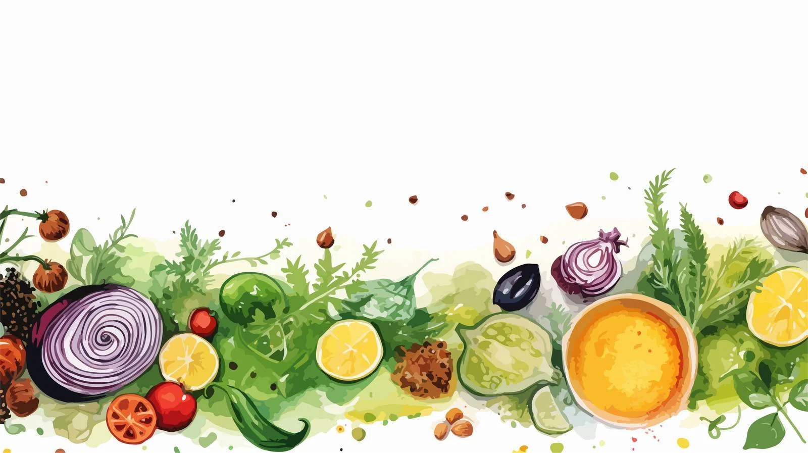 Elegant Vegetarian Festive Table Setting — free download from Dotvec