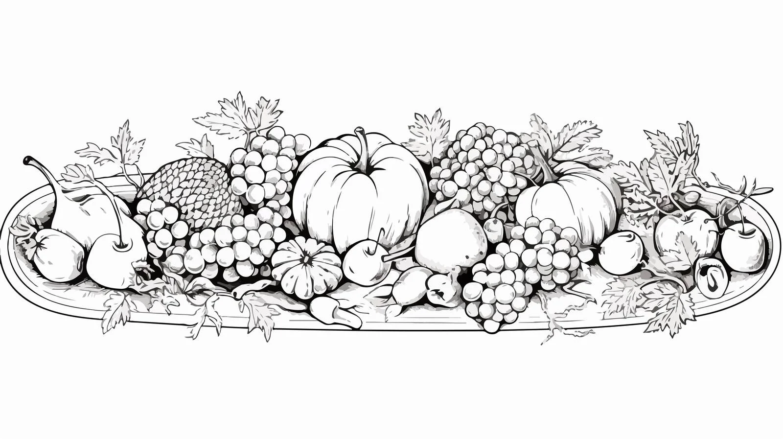 Elegant Vegetarian Holiday Spread and Decor — free download from Dotvec