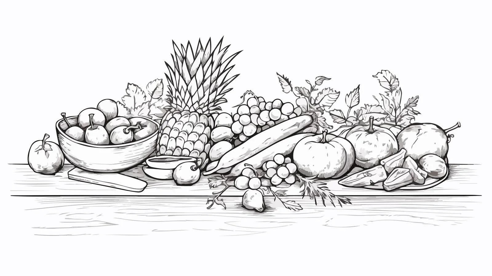 Elegant Vegetarian Holiday Table Setting — free download from Dotvec