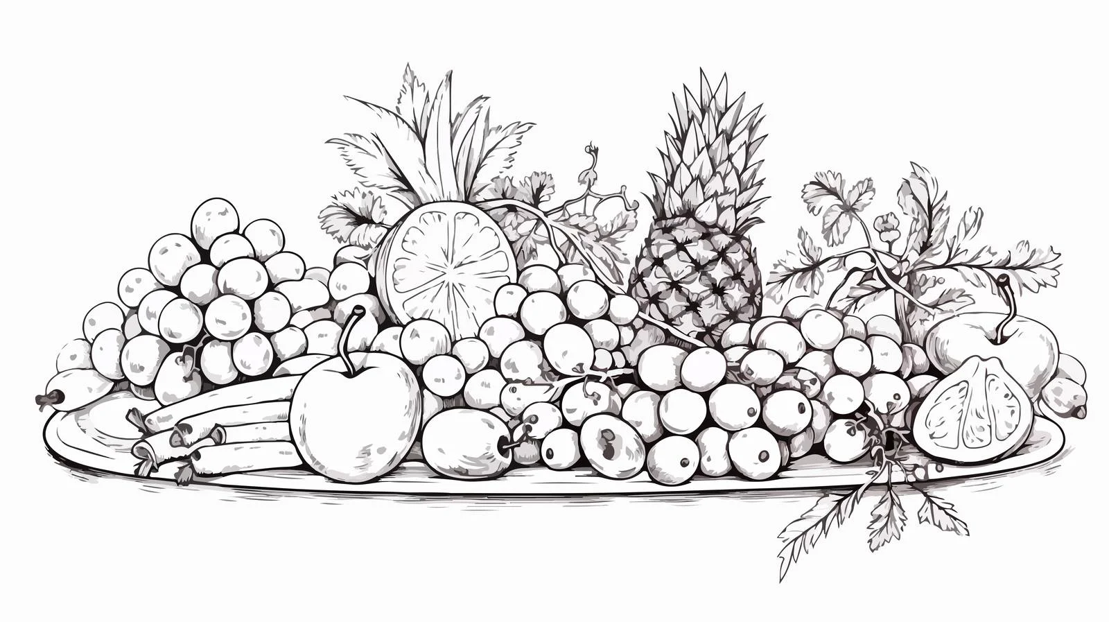 Elegant Holiday Vegetarian Table Setting — free download from Dotvec