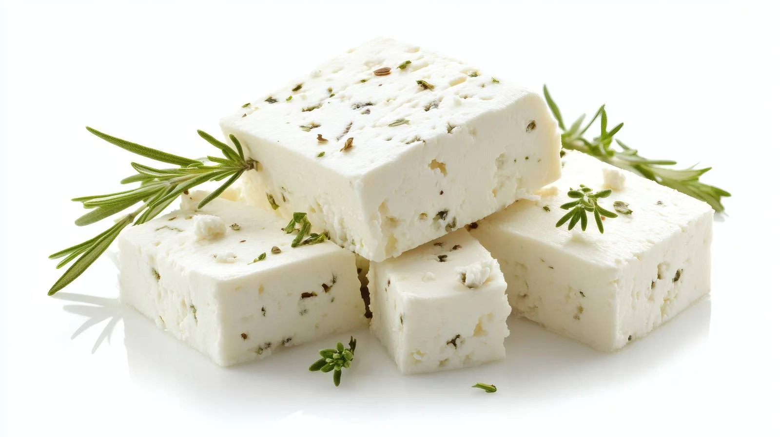 Premium Feta Cheese on White Background — free download from Dotvec