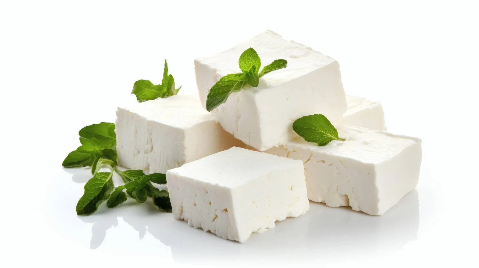 Premium Feta Cheese on White Background — free download from Dotvec