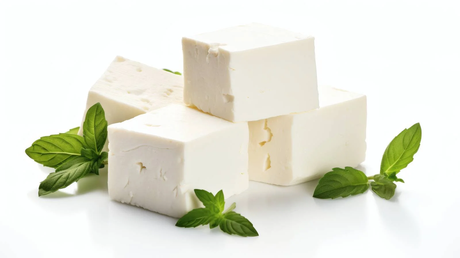 Gourmet Feta Cheese on White Background — free download from Dotvec