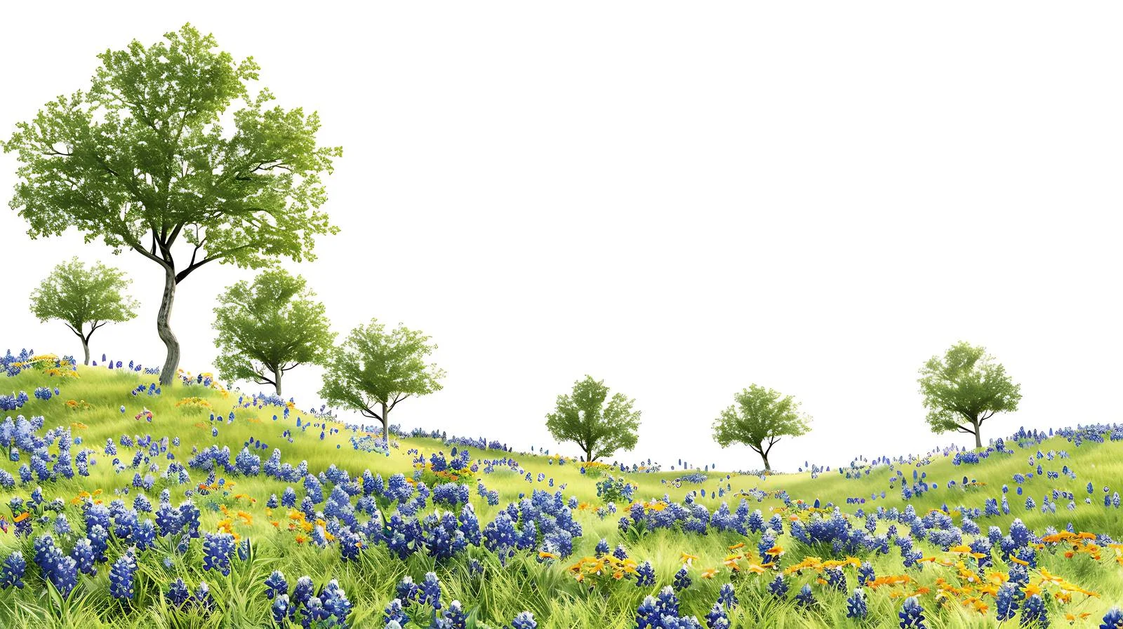 Vivid Texas Wildflowers Field Blooming — free download from Dotvec
