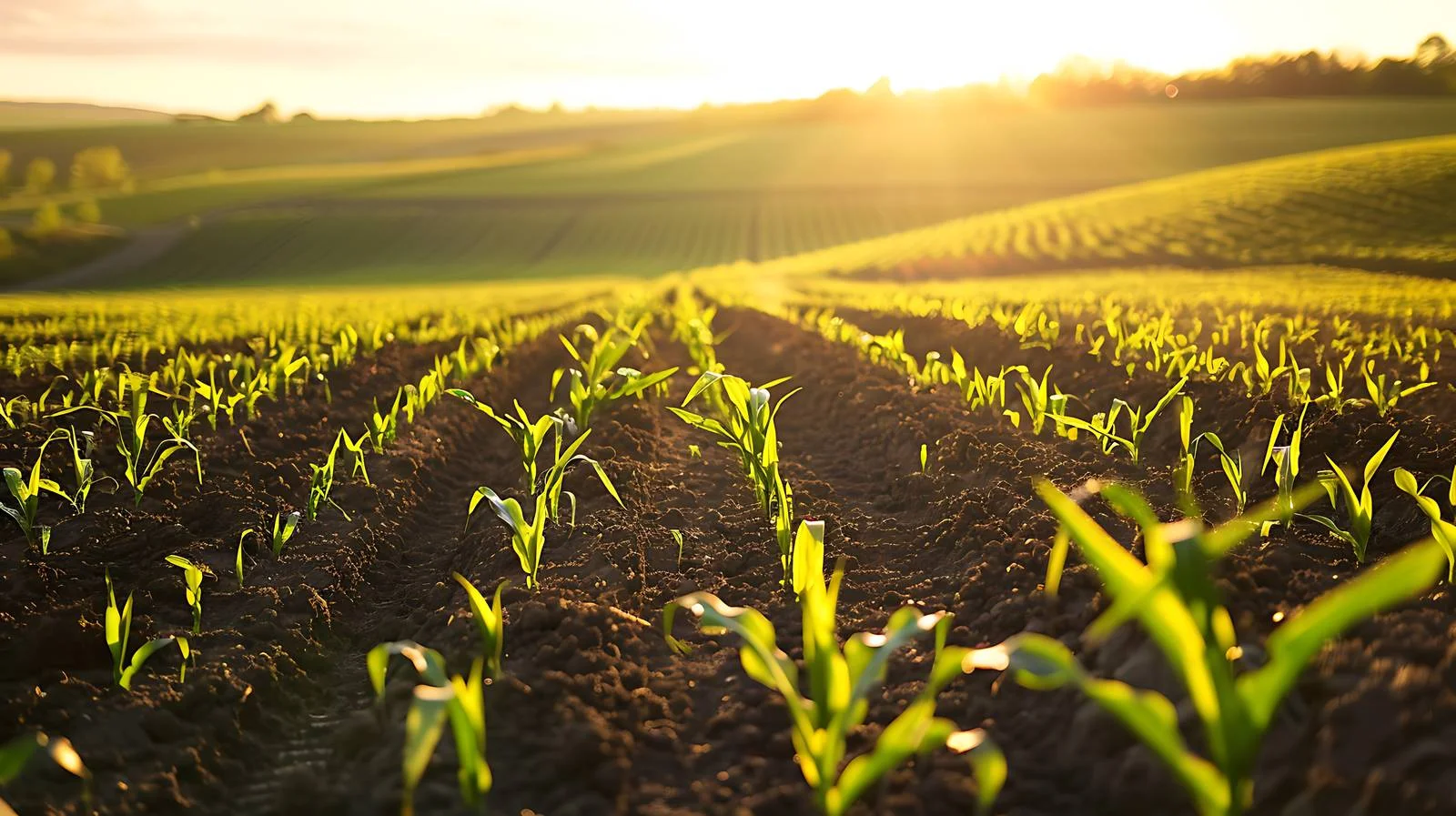 Sweeping Cornfields on Rolling Hillsides — free download from Dotvec