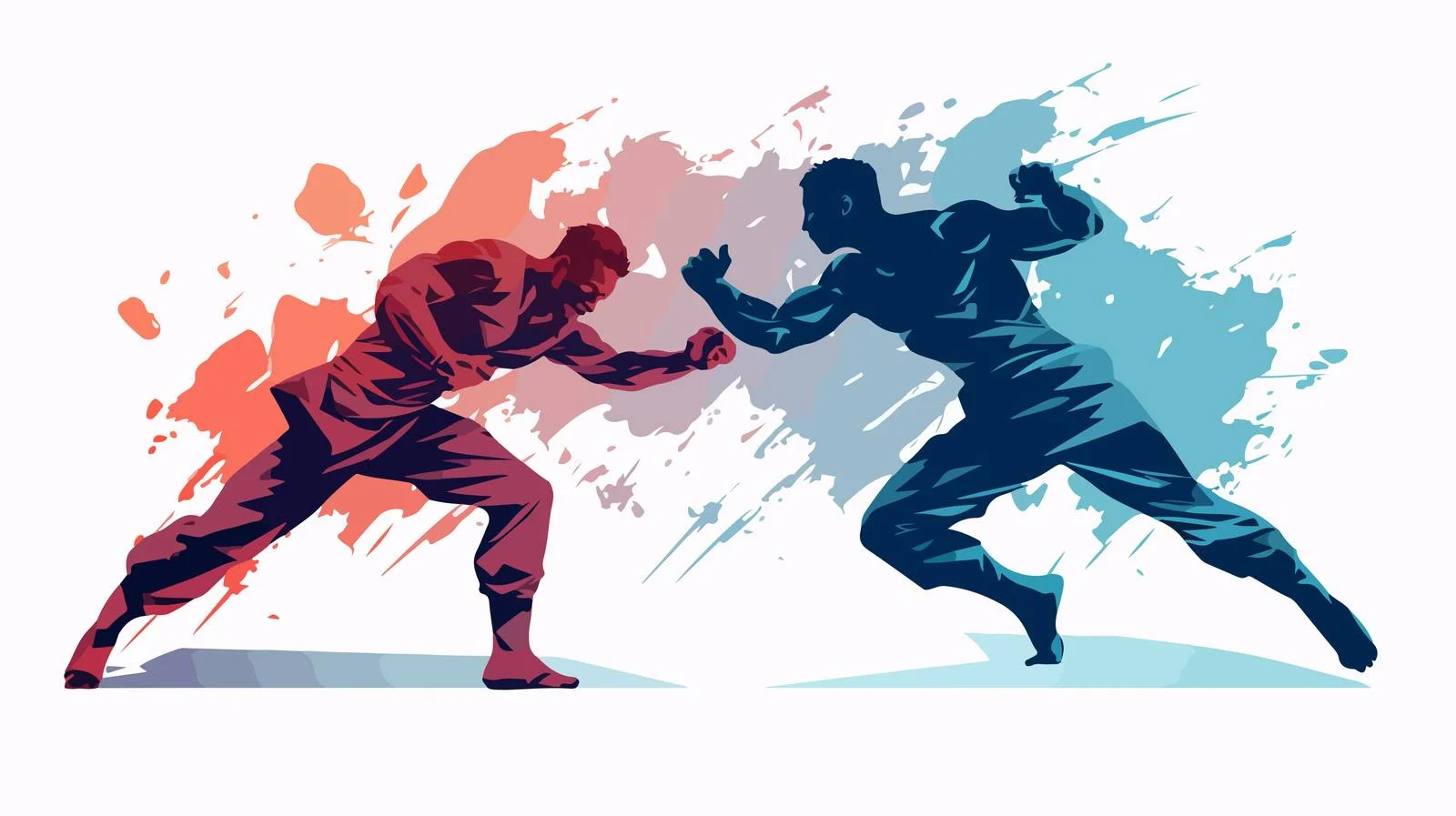 Epic Battle Between Abstract Combatants — free download from Dotvec