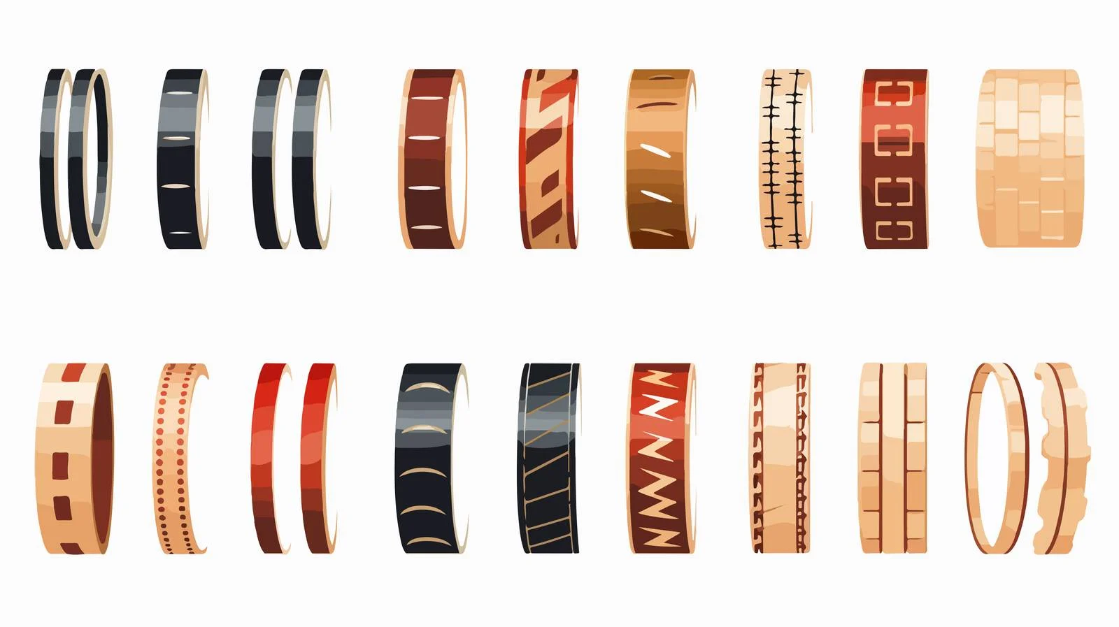 Film Strip Vector Collection — free download from Dotvec