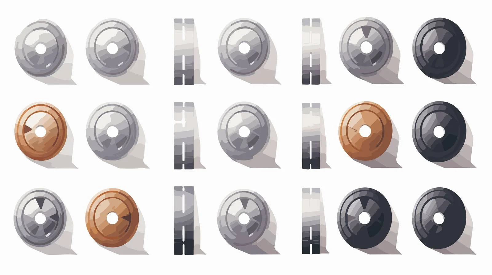 Filmstrip Collection Vector Isolated Image — free download from Dotvec