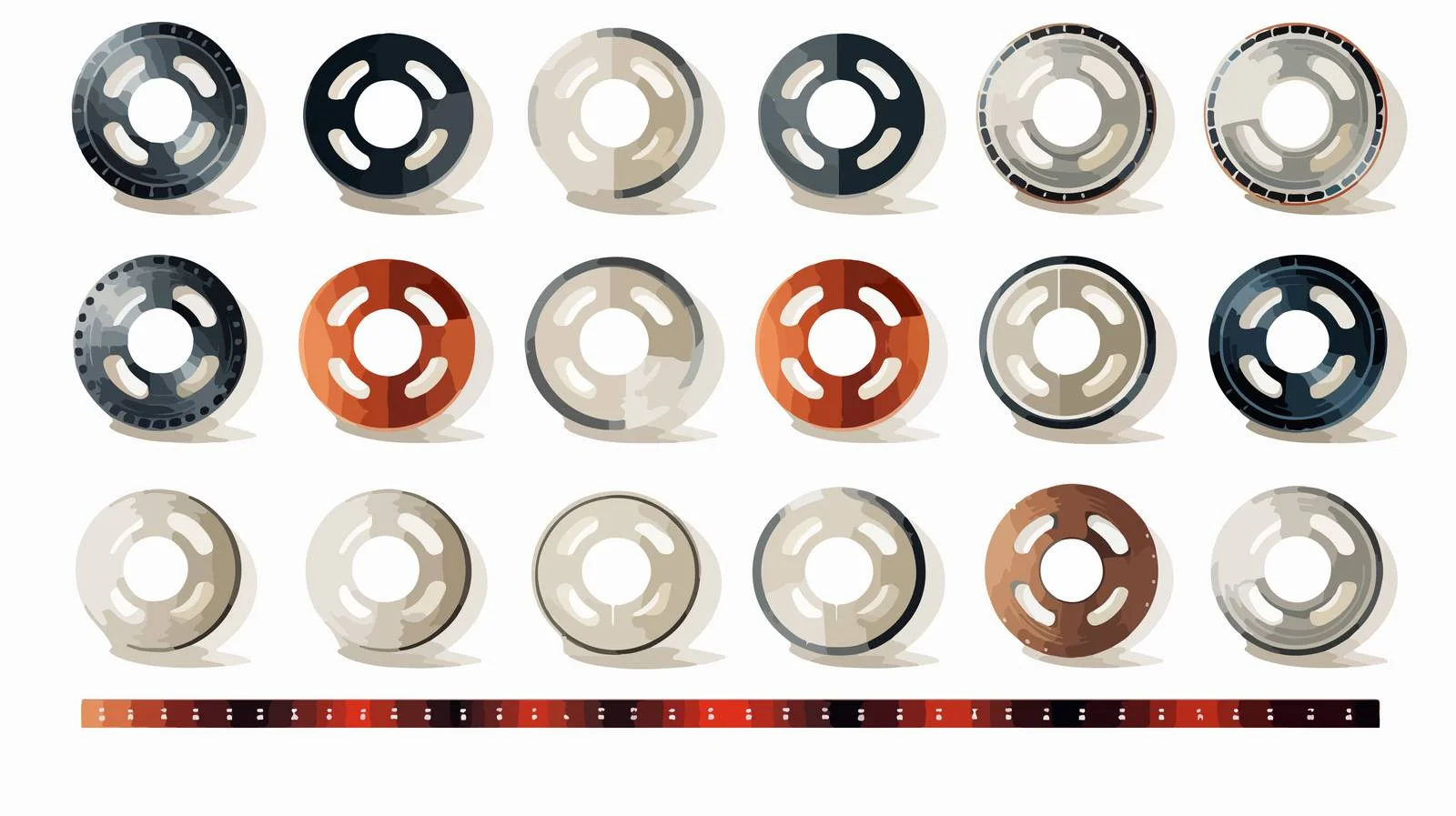 Film Strip Collection Template Vector — free download from Dotvec