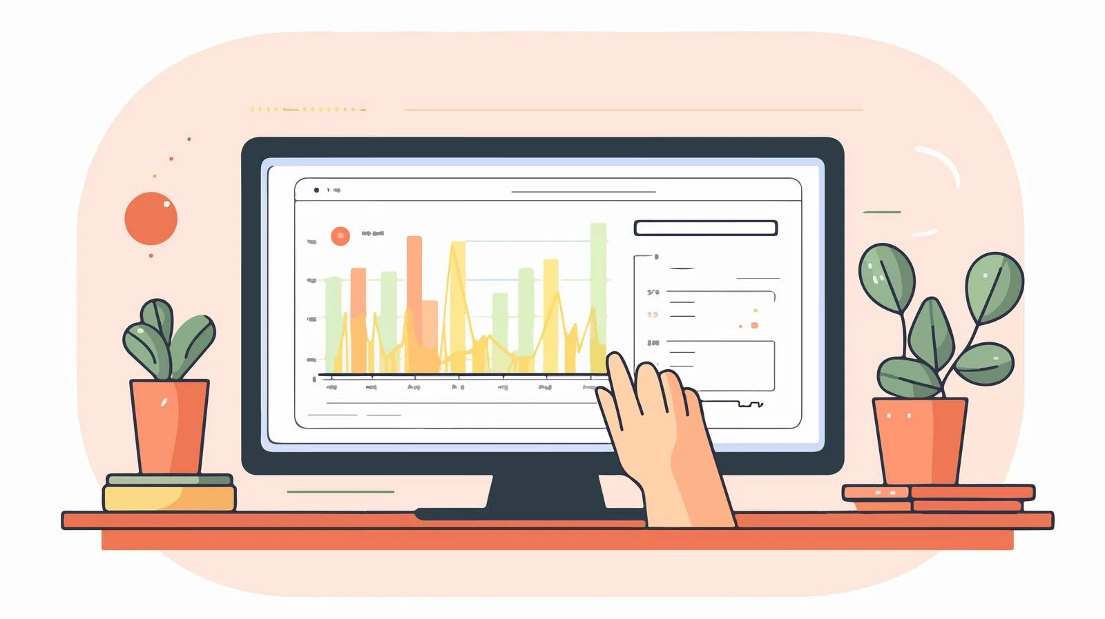Instructing at Computer Screen - Distinct Views — free download from Dotvec