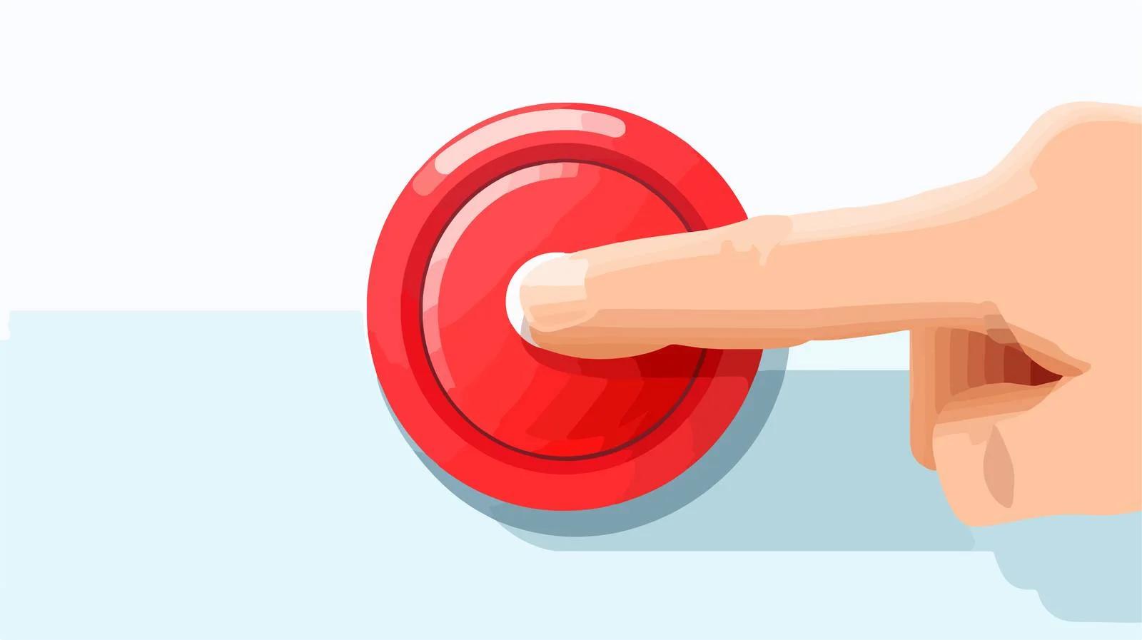 Activating Emergency Button by Pressing Hand — free download from Dotvec