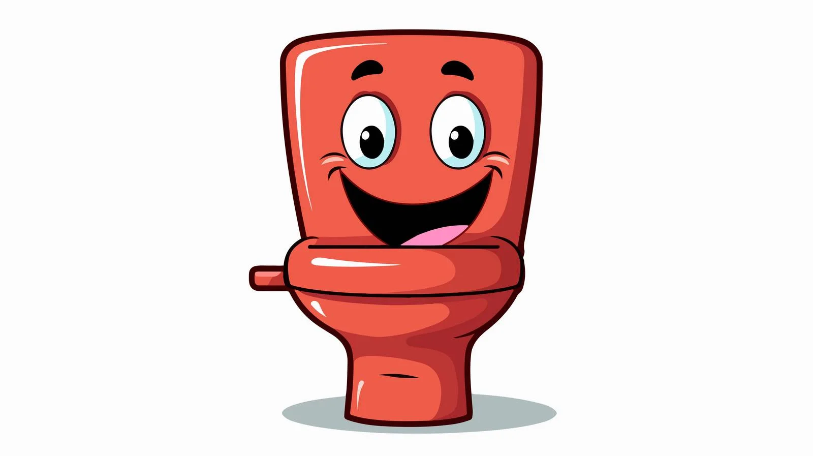 Toilet Character Cartoon Vector Illustration — free download from Dotvec