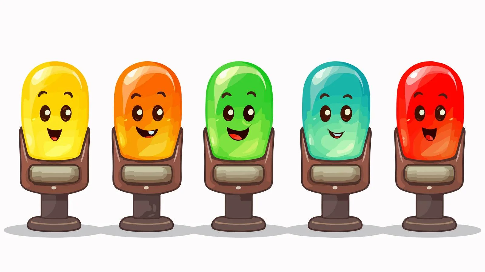 Finger Traffic Light Cartoon Vector — free download from Dotvec